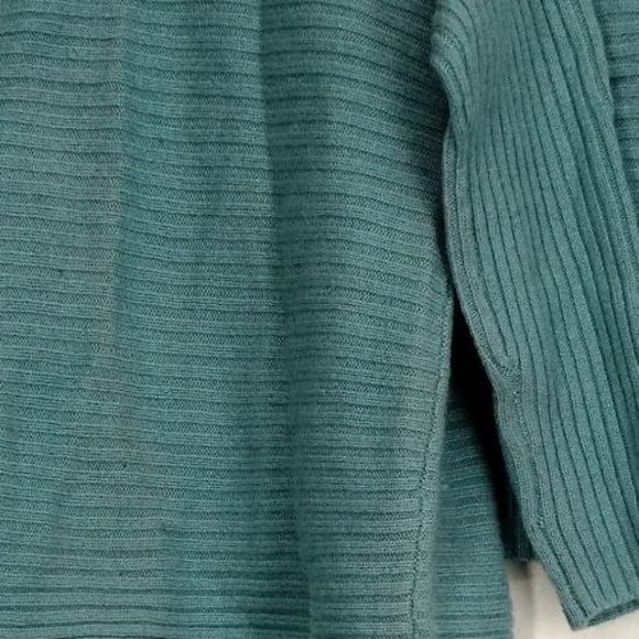 Modern Soul Sz XS Open front Cardigan w/ Turtle Neck Tank Blue Sweater A72336 - Picture 4 of 4